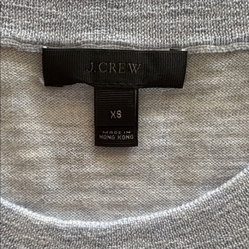 J. Crew Soft Blue Knit Top, XS - Picture 2 of 5